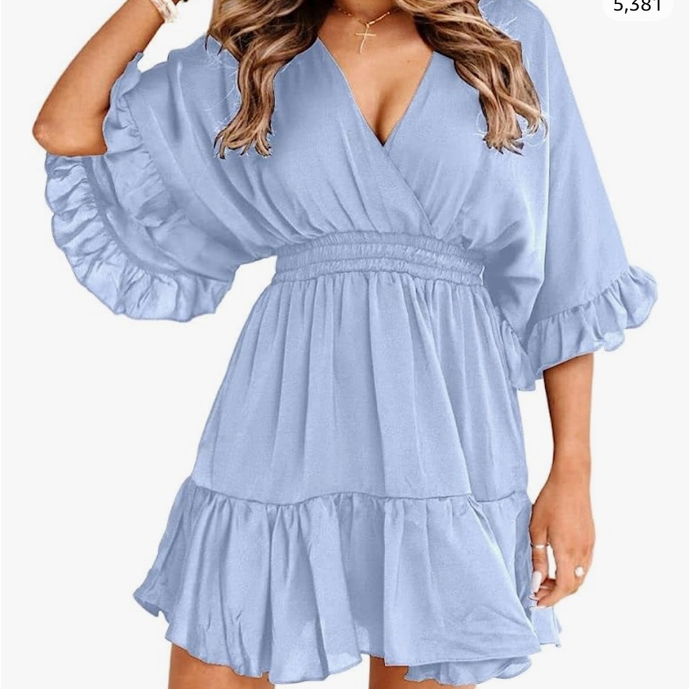 Baby blue dress